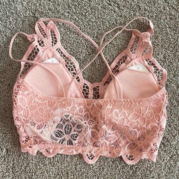 💜 Pink lace bralet osfm - Picture 3 of 4